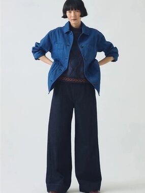 TOAST BNWOT Cotton-Canvas Workwear Jacket - Cobalt - UK 12/US8